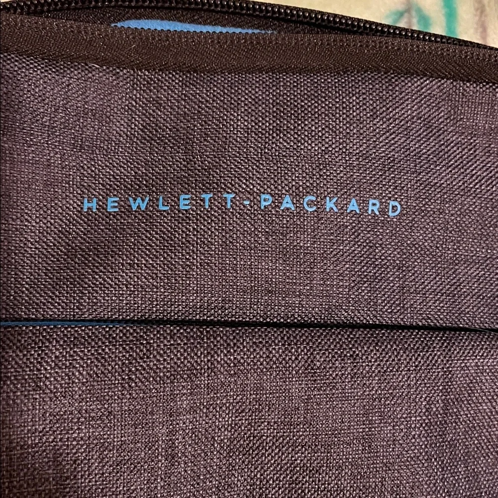 HP Dark Gray Laptop Bag with Blue Accents